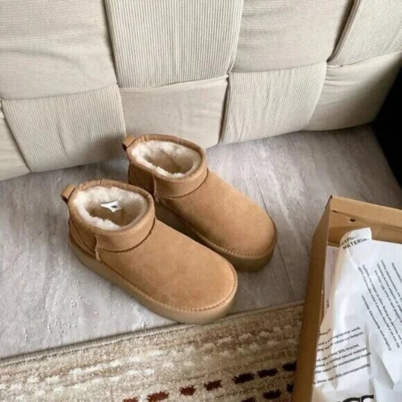 UGG Chestnut Brown Classic Ultra Mini Platform Boot - Picture 5 of 5